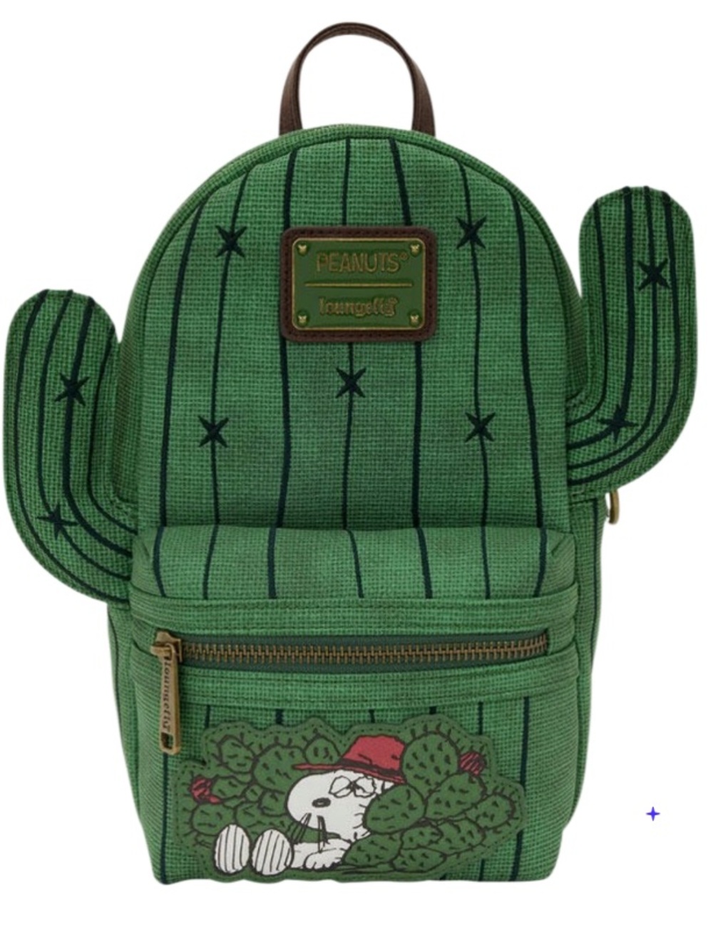 Loungefly Peanuts NWT Sling Bag. Green Cactus. Adjustable. Nostalgic. Giftable - Picture 2 of 7